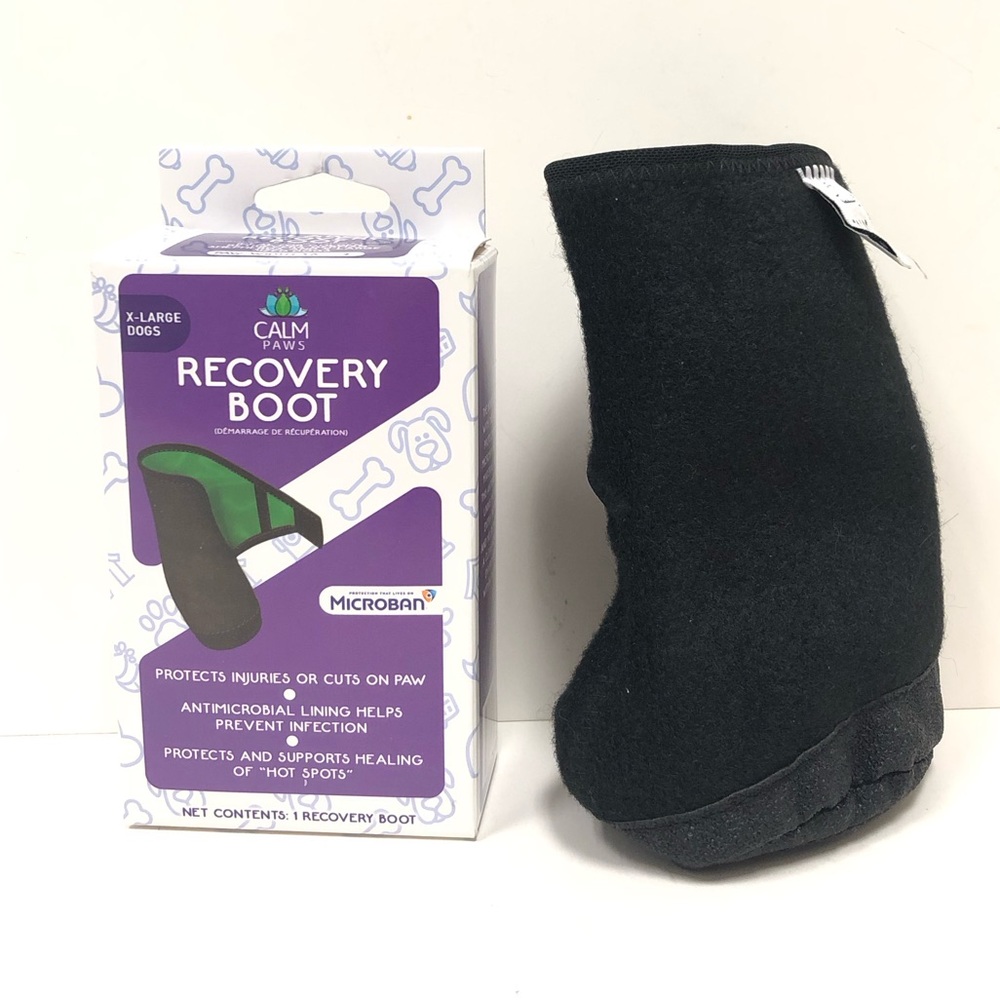 Calm Paws Recovery Boot in Black